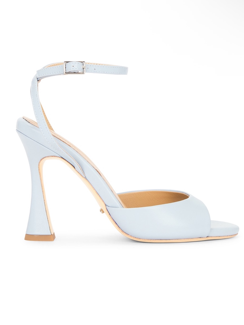 Tony Bianco Violet Open Toe Ankle Strap Sandal In Sky Light Blue Nubuck Size 9
